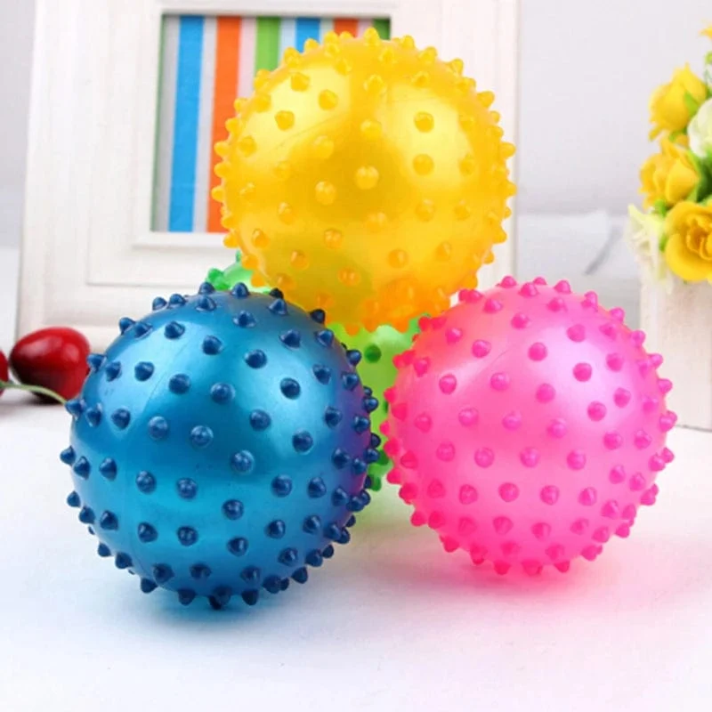 3Pcs 16cm Interaktive Spiele Kinder Aufblasbare Ball Gummi Spielzeug Baby Cartoon Dorn Großen Ballon Entwicklungs Kinder Ball Spielzeug