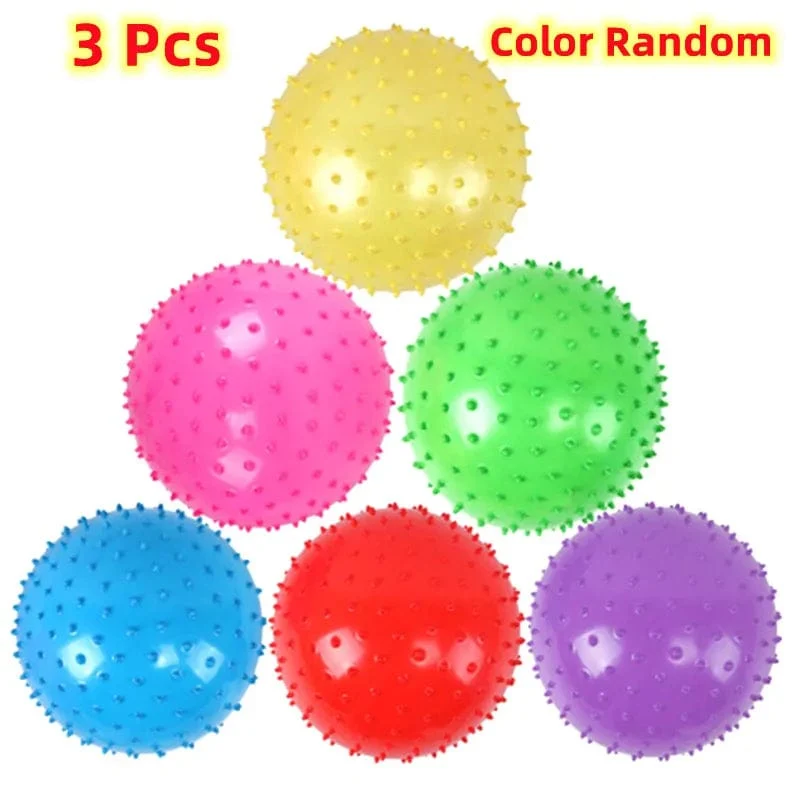 3Pcs 16cm Interaktive Spiele Kinder Aufblasbare Ball Gummi Spielzeug Baby Cartoon Dorn Großen Ballon Entwicklungs Kinder Ball Spielzeug
