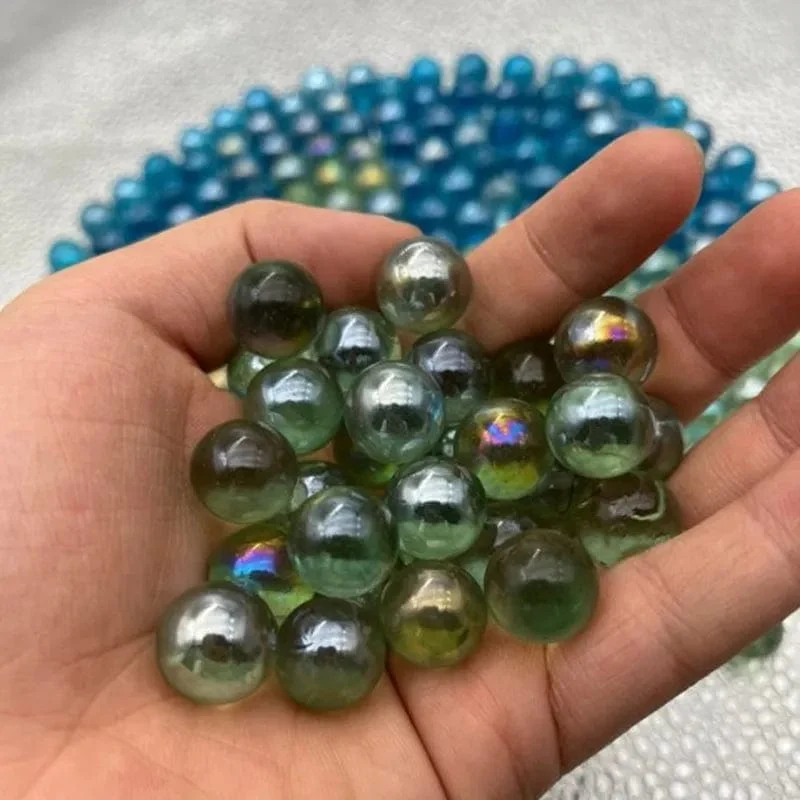 50/100 Stück 14 mm Glasmurmeln, Kugeln, Charms, transparent, Flipperautomat, Heimdekoration für Aquarium, Vase, Aquarium, Spielzeug für Kinder