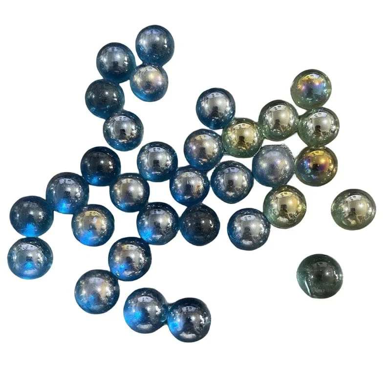 50/100 Stück 14 mm Glasmurmeln, Kugeln, Charms, transparent, Flipperautomat, Heimdekoration für Aquarium, Vase, Aquarium, Spielzeug für Kinder