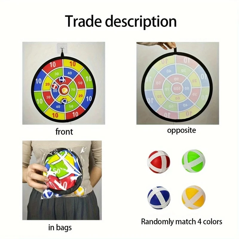 12 Sticky-Ball-Dartscheiben-Sets, Spielzeug für drinnen und draußen, Eltern-Kind-Interaktion, Geburtstagsgeschenke, Partyspiele, Zubehör