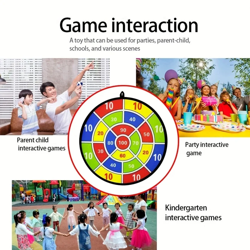 12 Sticky-Ball-Dartscheiben-Sets, Spielzeug für drinnen und draußen, Eltern-Kind-Interaktion, Geburtstagsgeschenke, Partyspiele, Zubehör
