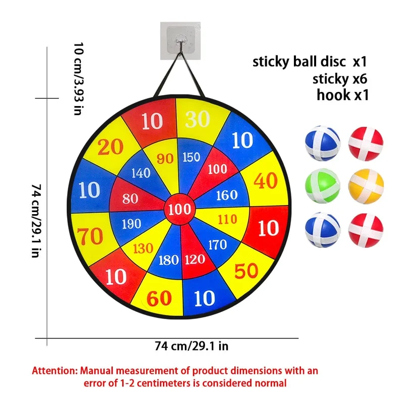 12 Sticky-Ball-Dartscheiben-Sets, Spielzeug für drinnen und draußen, Eltern-Kind-Interaktion, Geburtstagsgeschenke, Partyspiele, Zubehör