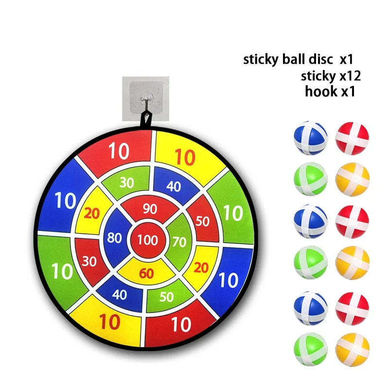 12 Sticky-Ball-Dartscheiben-Sets, Spielzeug für drinnen und draußen, Eltern-Kind-Interaktion, Geburtstagsgeschenke, Partyspiele, Zubehör