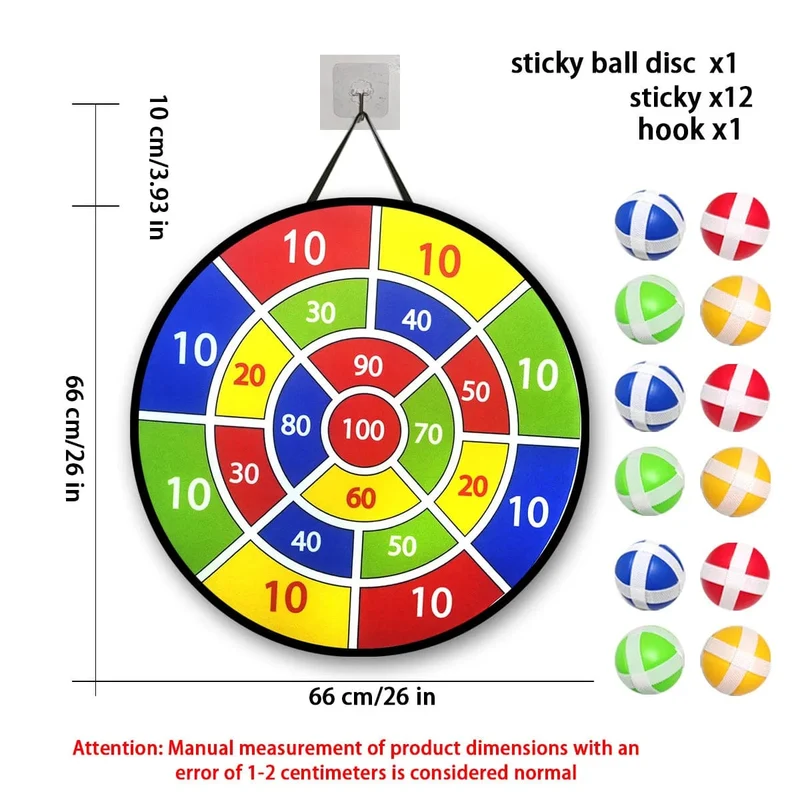 12 Sticky-Ball-Dartscheiben-Sets, Spielzeug für drinnen und draußen, Eltern-Kind-Interaktion, Geburtstagsgeschenke, Partyspiele, Zubehör