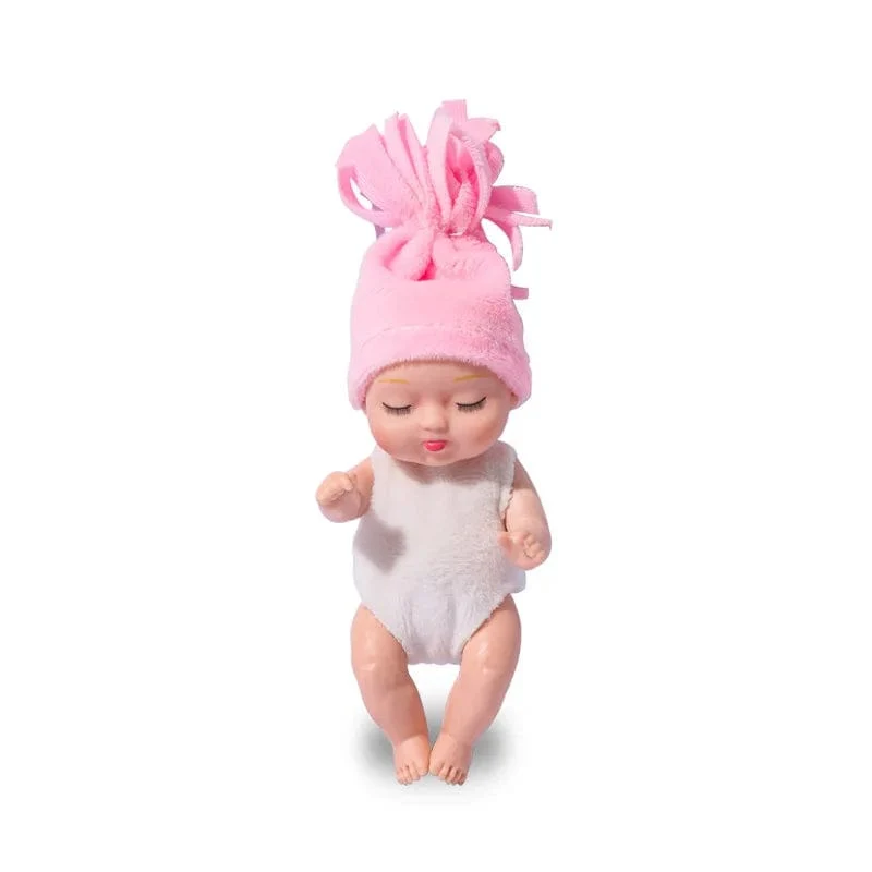 Neue Mode 11 cm Simulation Wiedergeburt Puppen Spielzeug Mini süße schlafende Baby Serie Puppe Cartoon Tier Spielzeug für Kinder Geburtstagsgeschenk