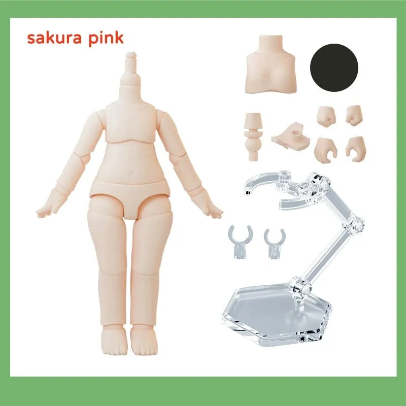YmY Ob11 Puppenkörper für Gsc-Kopf 1/12 bjd Obitsu 11 Repories Gelenkhand Nendoroid Spielzeug Zubehör kann ersetzt werden