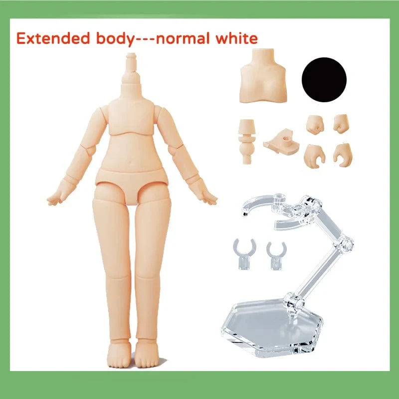 YmY Ob11 Puppenkörper für Gsc-Kopf 1/12 bjd Obitsu 11 Repories Gelenkhand Nendoroid Spielzeug Zubehör kann ersetzt werden