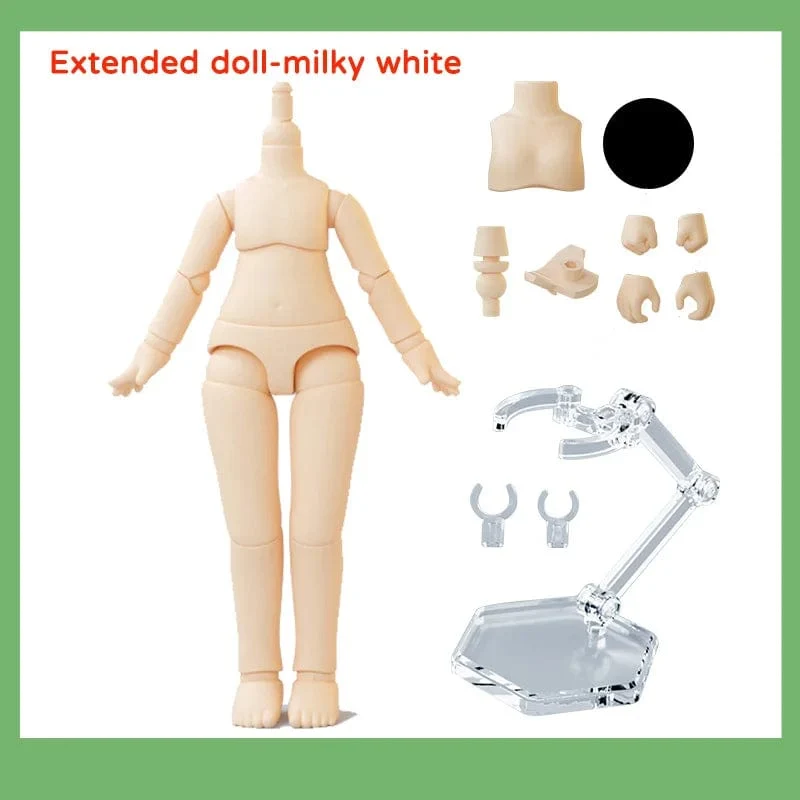 YmY Ob11 Puppenkörper für Gsc-Kopf 1/12 bjd Obitsu 11 Repories Gelenkhand Nendoroid Spielzeug Zubehör kann ersetzt werden