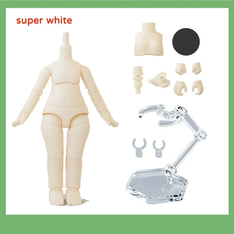 YmY Ob11 Puppenkörper für Gsc-Kopf 1/12 bjd Obitsu 11 Repories Gelenkhand Nendoroid Spielzeug Zubehör kann ersetzt werden