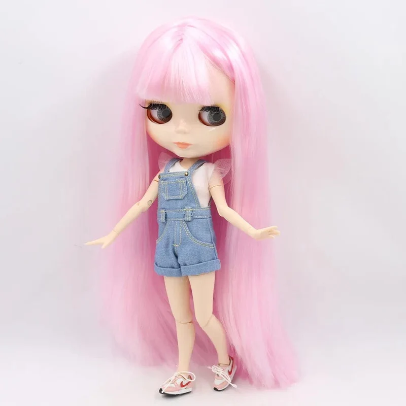 ICY DBS Blyth puppe 1/6 BJD Angepasst nude joint körper mit weiß haut, glänzend gesicht, blau hintergrund ist matte gesicht mädchen geschenk, spielzeug
