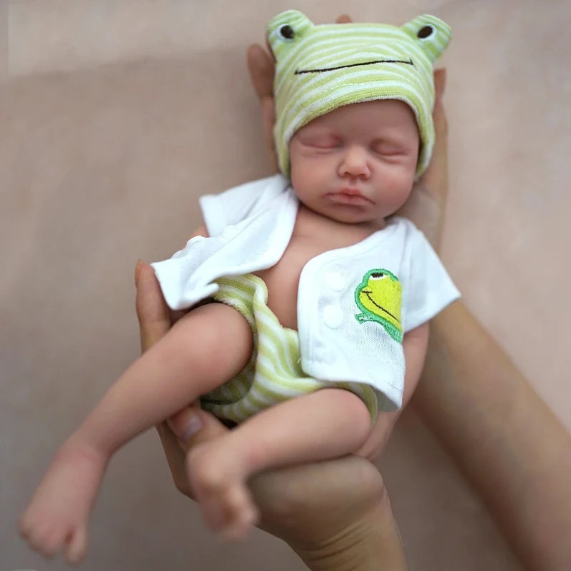 12" Junge Micro Frühchen Ganzkörper Silikon Babypuppe Lebensechte Minipuppe Überraschung Kinder Anti-Stress My Melody