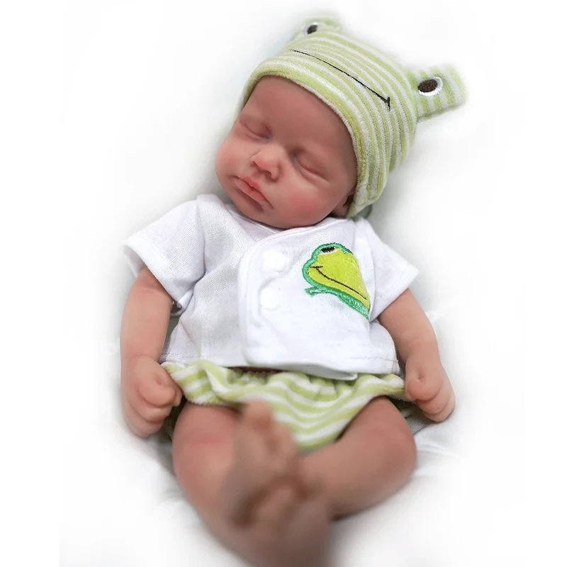 12" Junge Micro Frühchen Ganzkörper Silikon Babypuppe Lebensechte Minipuppe Überraschung Kinder Anti-Stress My Melody
