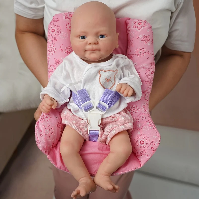 14 zoll Volle Körper Silikon Bebe Mädchen "Coco" Puppen Junge "Isaac" Puppe Weich Lebensechte Baby DIY Blank Spielzeug
