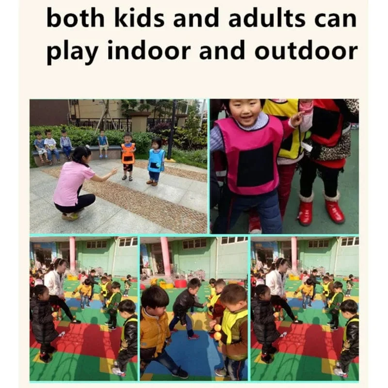 Outdoor Sport Spiel Requisiten Weste Klebrige Jersey Weste Spielweste Weste Mit Sticky Ball Werfen Spielzeug Für Kinder Kinder Sport Spielzeug