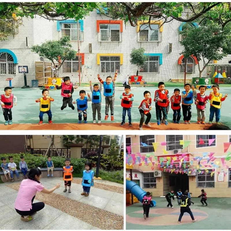 Outdoor Sport Spiel Requisiten Weste Klebrige Jersey Weste Spielweste Weste Mit Sticky Ball Werfen Spielzeug Für Kinder Kinder Sport Spielzeug