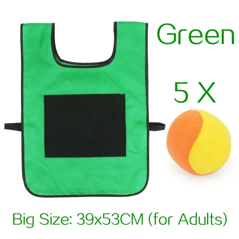 Outdoor Sport Spiel Requisiten Weste Klebrige Jersey Weste Spielweste Weste Mit Sticky Ball Werfen Spielzeug Für Kinder Kinder Sport Spielzeug