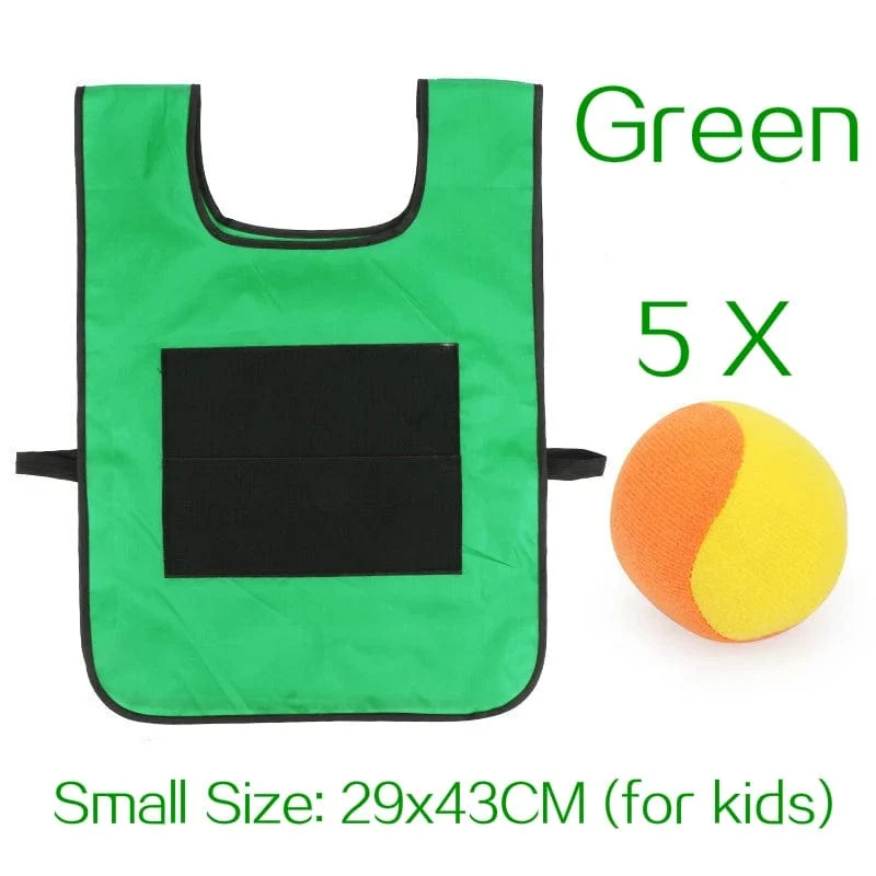 Outdoor Sport Spiel Requisiten Weste Klebrige Jersey Weste Spielweste Weste Mit Sticky Ball Werfen Spielzeug Für Kinder Kinder Sport Spielzeug
