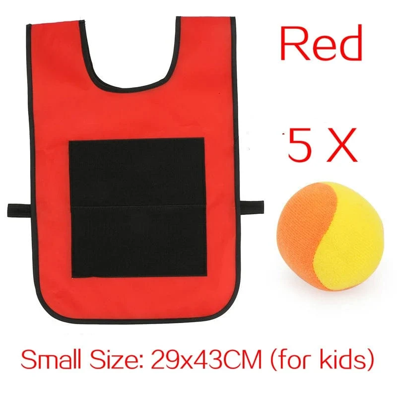 Outdoor Sport Spiel Requisiten Weste Klebrige Jersey Weste Spielweste Weste Mit Sticky Ball Werfen Spielzeug Für Kinder Kinder Sport Spielzeug