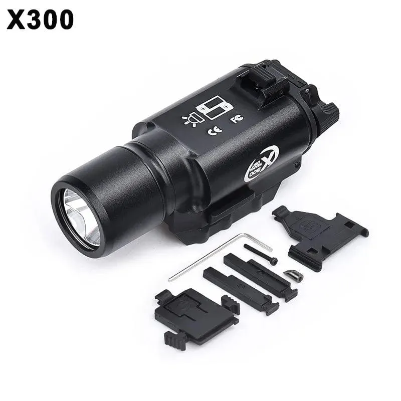 WADSN Metall Taktische X300U X300 Ultra XH35 X300UH-B Pistole Licht Jagd Scout Strobe Taschenlampe Zubehör Fit 20mm Schiene