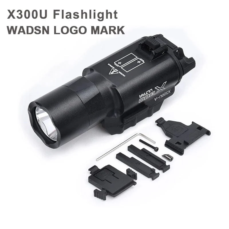 WADSN Metall Taktische X300U X300 Ultra XH35 X300UH-B Pistole Licht Jagd Scout Strobe Taschenlampe Zubehör Fit 20mm Schiene