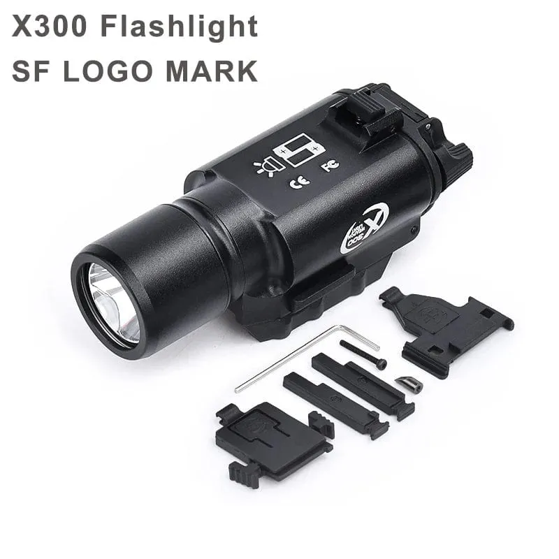 WADSN Metall Taktische X300U X300 Ultra XH35 X300UH-B Pistole Licht Jagd Scout Strobe Taschenlampe Zubehör Fit 20mm Schiene