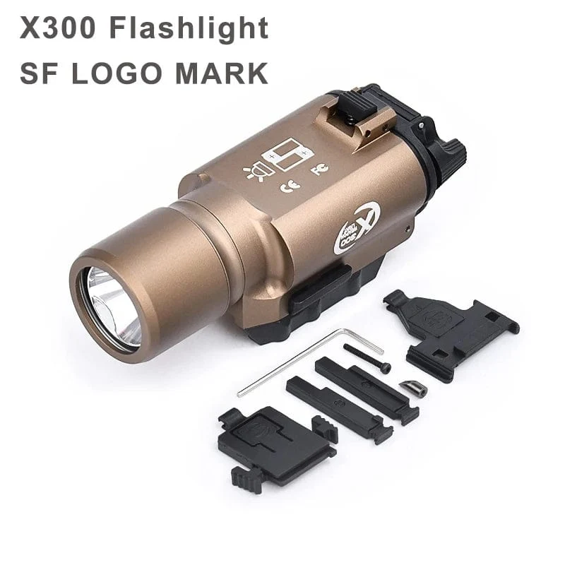 WADSN Metall Taktische X300U X300 Ultra XH35 X300UH-B Pistole Licht Jagd Scout Strobe Taschenlampe Zubehör Fit 20mm Schiene