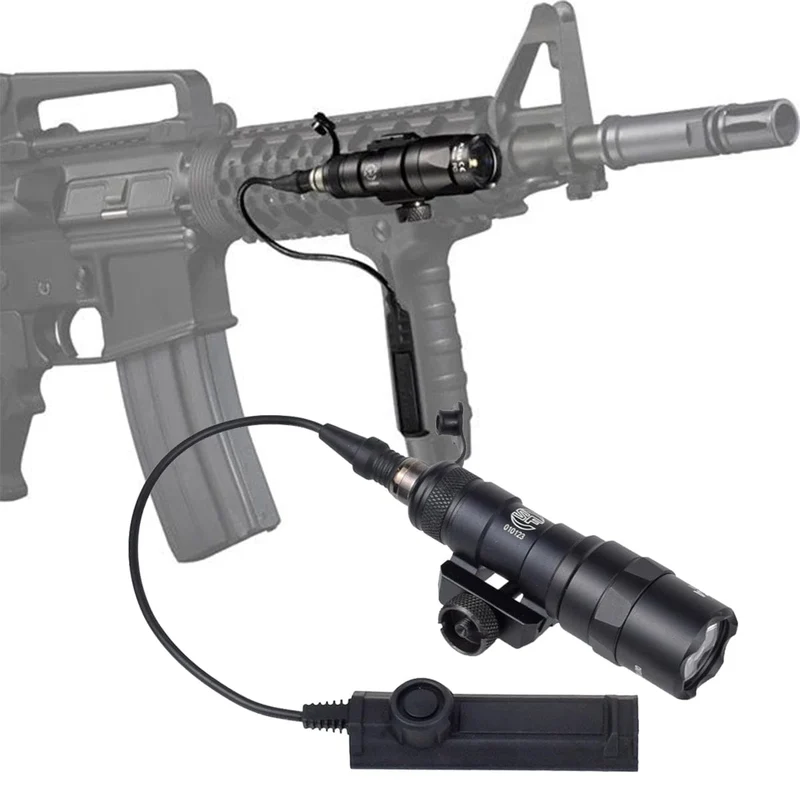 Taktische SureFire M300 M300B M300C Airsoft Waffe Taschenlampe Jagd Scout Taschenlampe Gewehr AR15 Gun LED Licht Taste Fernbedienung Schalter