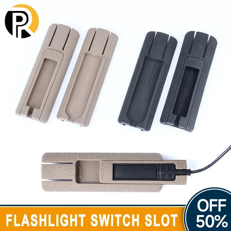 M300 M600 Taschenlampe PEQ Taktischer Fernschalter-Montageschlitz Scout Lichtdruckschalter Pad Airsoft-Zubehör Passend für 20-mm-Schiene