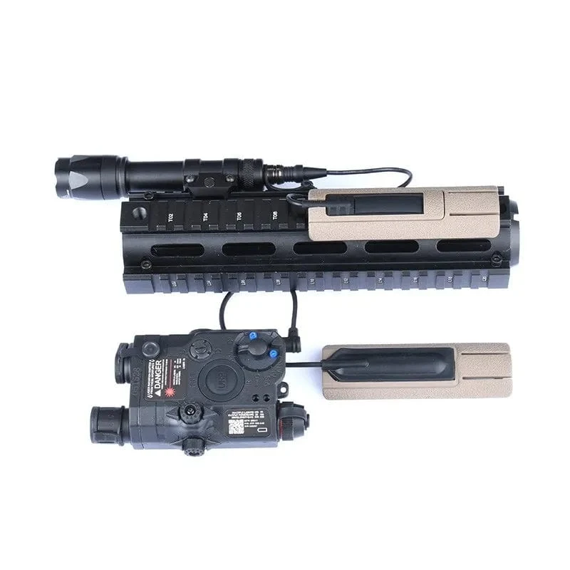 M300 M600 Taschenlampe PEQ Taktischer Fernschalter-Montageschlitz Scout Lichtdruckschalter Pad Airsoft-Zubehör Passend für 20-mm-Schiene