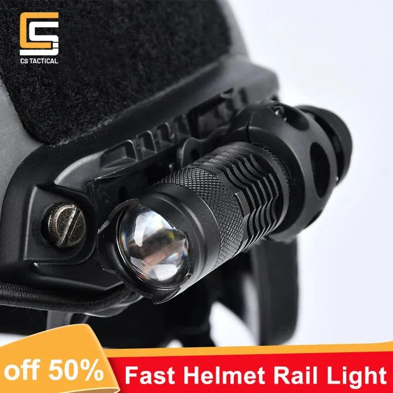 Taktische militärische schnelle Helmleuchte WADSN Taktische Taschenlampe AIrsoft Strobe Constant Moment Helmlampe mit weißem Scout-Licht
