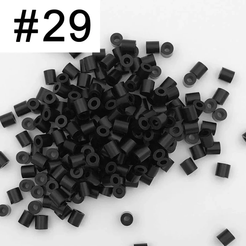 5mm 1000PCS Schwarz weiß grau blau grün lila Hama Perlen für Kinder Eisen Sicherung Perlen diy Puzzles Pixel kunst Geschenk Kinder Spielzeug