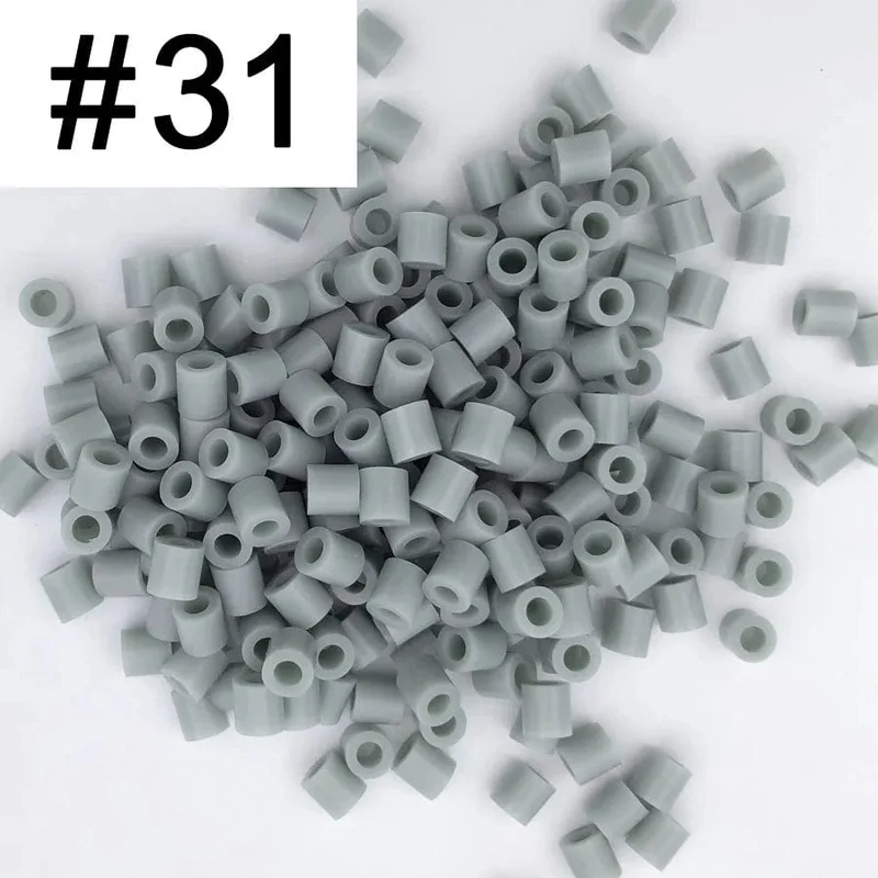 5mm 1000PCS Schwarz weiß grau blau grün lila Hama Perlen für Kinder Eisen Sicherung Perlen diy Puzzles Pixel kunst Geschenk Kinder Spielzeug