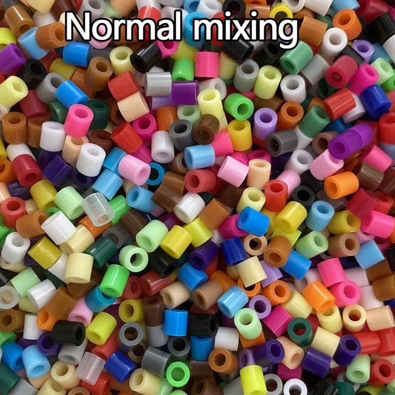 5mm 1000PCS Schwarz weiß grau blau grün lila Hama Perlen für Kinder Eisen Sicherung Perlen diy Puzzles Pixel kunst Geschenk Kinder Spielzeug