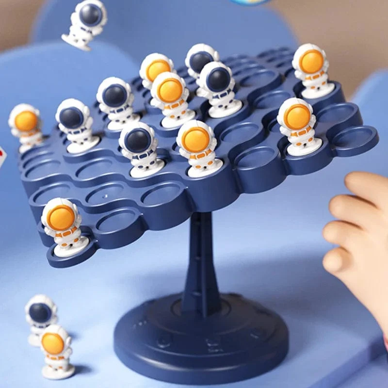 Raumfahrer-Balance-Baum-Spielzeug, pädagogisches Montessori-Mathe-Spielzeug für Kinder, Balancierbrett, Eltern-Kind-Interaktion, Tischspiele