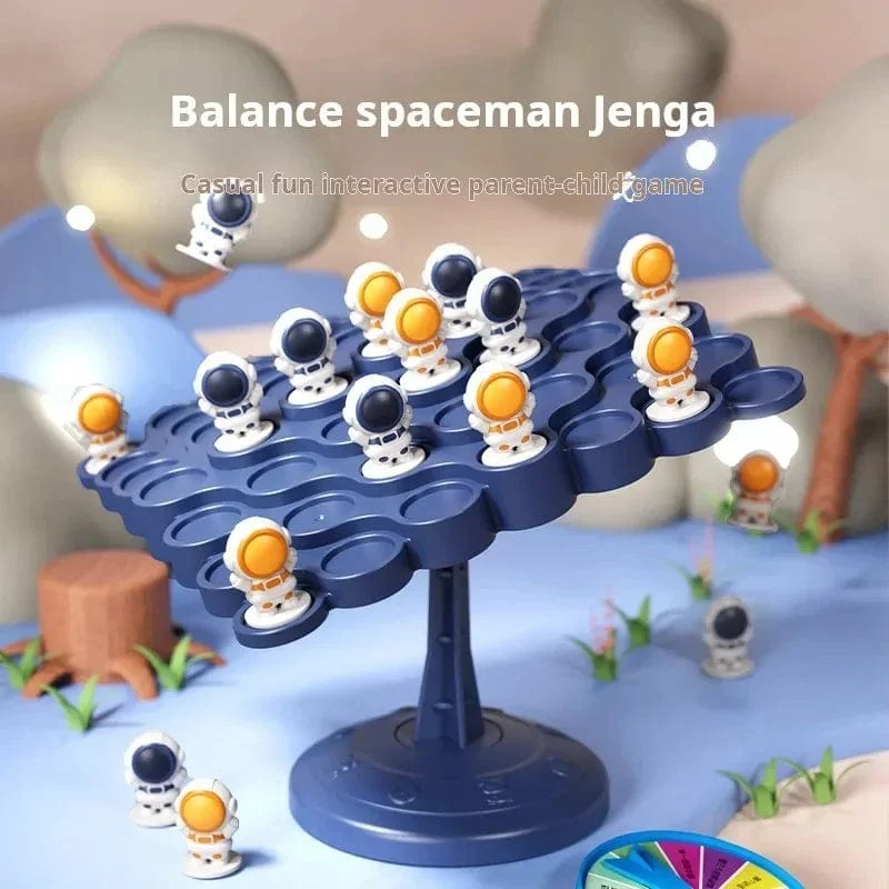 Raumfahrer-Balance-Baum-Spielzeug, pädagogisches Montessori-Mathe-Spielzeug für Kinder, Balancierbrett, Eltern-Kind-Interaktion, Tischspiele