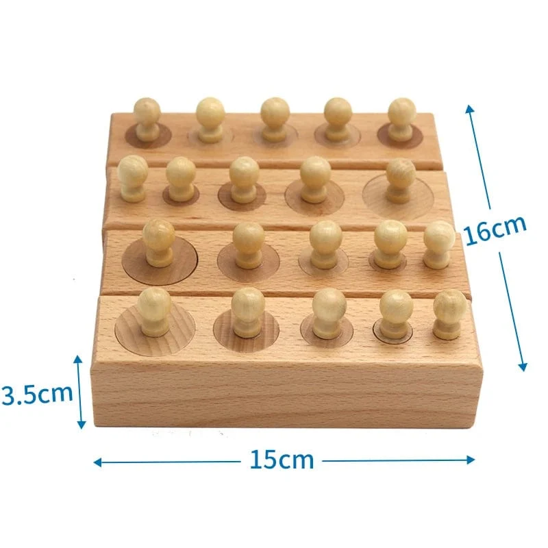 Montessori Zylinder Sockel Puzzles Spielzeug Baby Entwicklung Praxis Und SinneVorschule Pädagogisches Holz Spielzeug Für Kinder