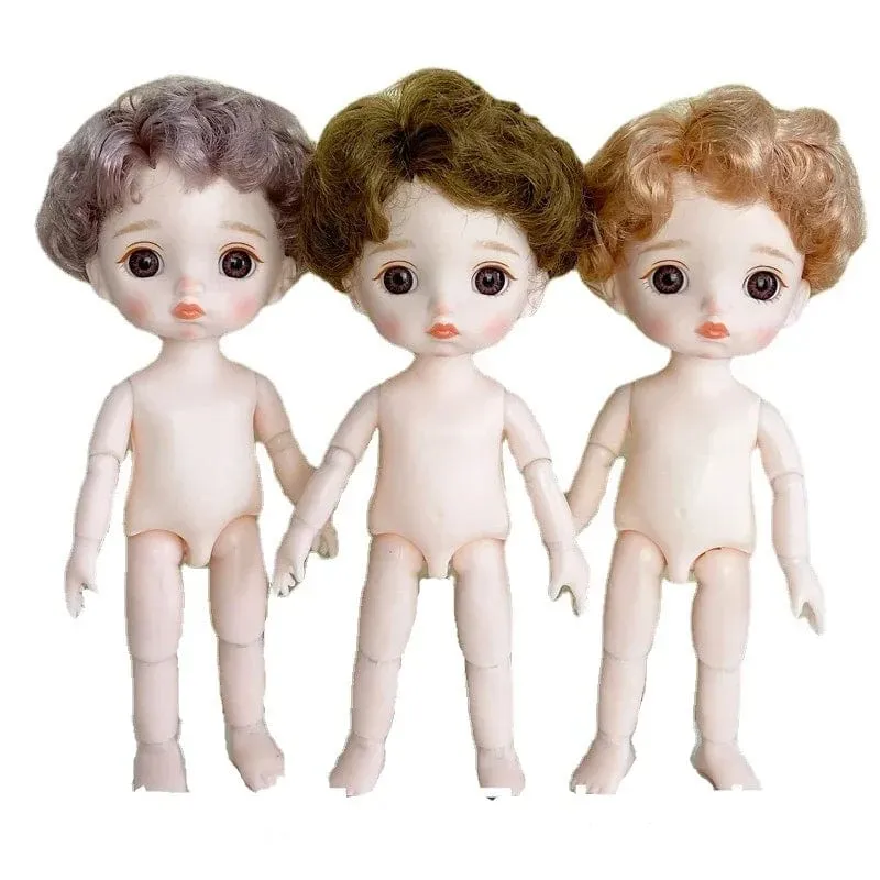 1/8 Bjd Puppen Zubehör Kopf für 12CM Nackten Körper Mini 13 Bewegliche Gelenke Spielzeug Kinder Kind Spielzeug Kinder der Kinder
