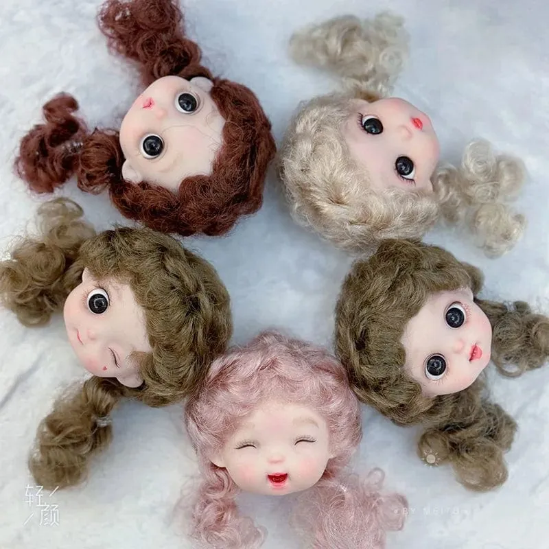 Neue 16 cm Nette Puppe Kopf 1/8 Bjd Multi Gelenke Beweglichen Körper Zubehör 3D Augen Baby Prinzessin Kopf