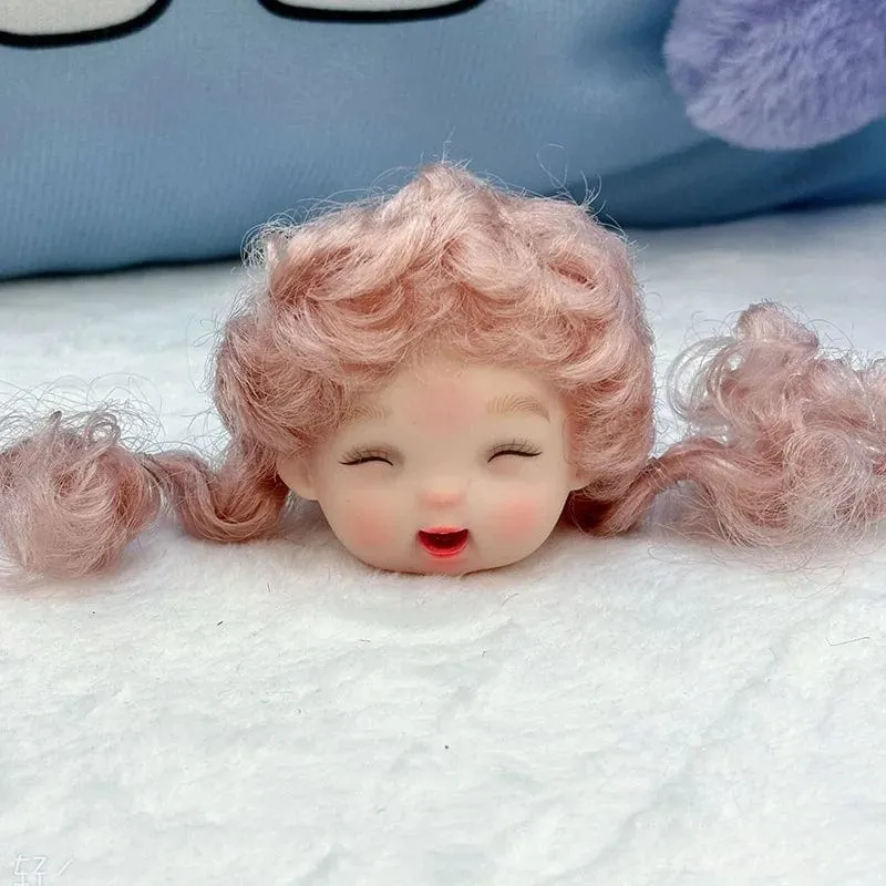 Neue 16 cm Nette Puppe Kopf 1/8 Bjd Multi Gelenke Beweglichen Körper Zubehör 3D Augen Baby Prinzessin Kopf