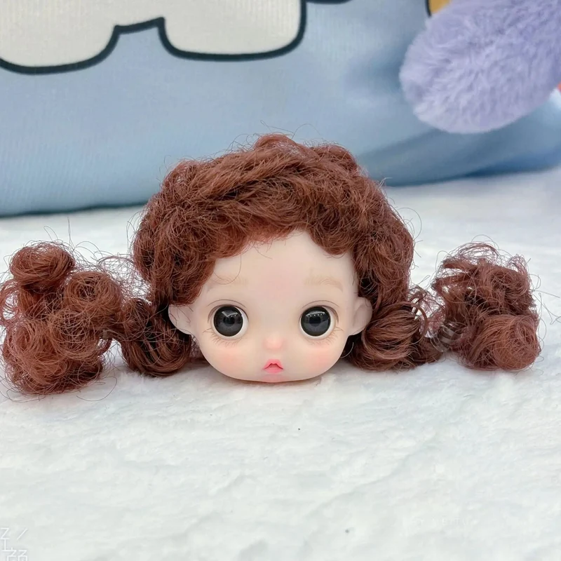 Neue 16 cm Nette Puppe Kopf 1/8 Bjd Multi Gelenke Beweglichen Körper Zubehör 3D Augen Baby Prinzessin Kopf