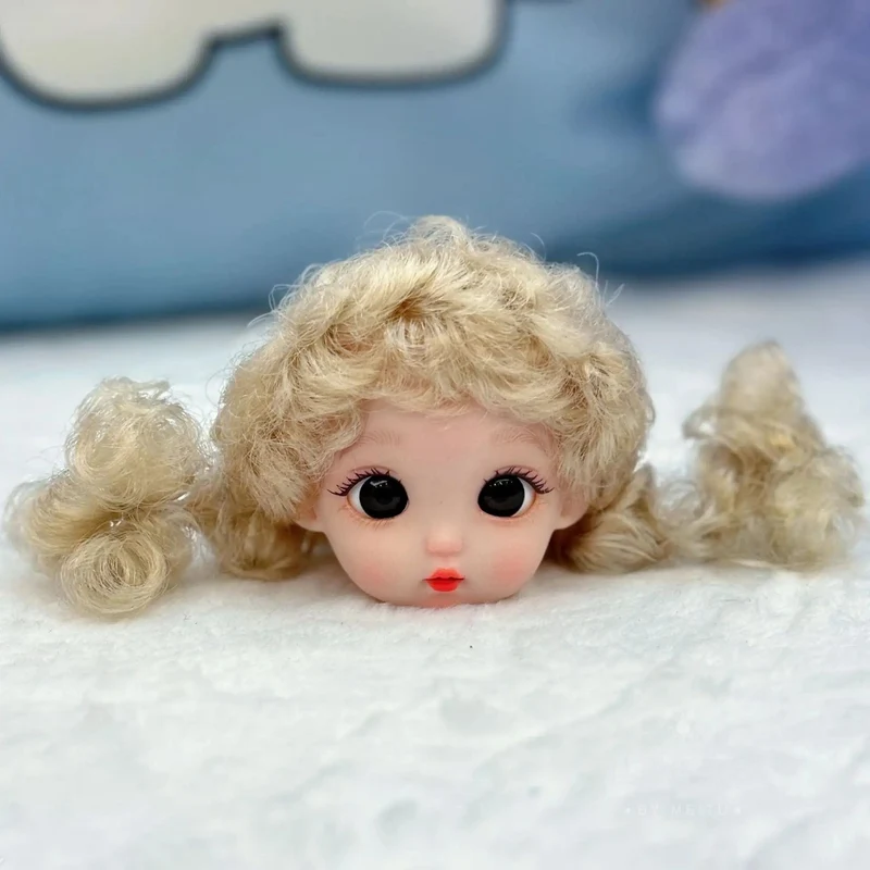 Neue 16 cm Nette Puppe Kopf 1/8 Bjd Multi Gelenke Beweglichen Körper Zubehör 3D Augen Baby Prinzessin Kopf