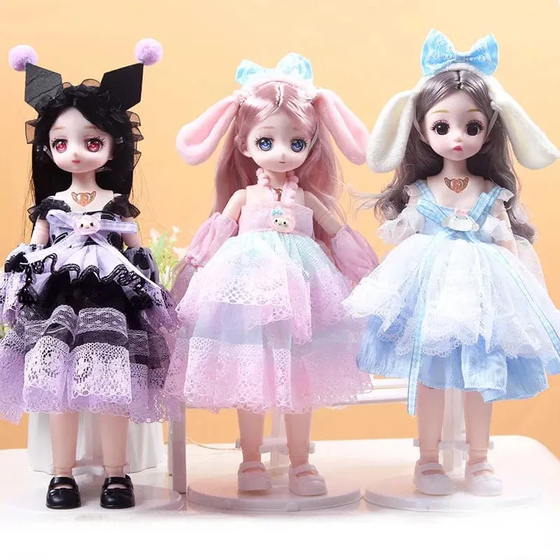 30 cm Neue 1/6 Mädchen Prinzessin Puppe Set 23 Gelenke Bewegliche 30 cm Bjd Puppe mit Kleidung Prinzessin Kleid puppen Mädchen Geburtstag Geschenk Spielzeug