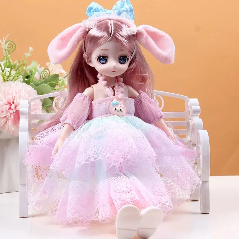 30 cm Neue 1/6 Mädchen Prinzessin Puppe Set 23 Gelenke Bewegliche 30 cm Bjd Puppe mit Kleidung Prinzessin Kleid puppen Mädchen Geburtstag Geschenk Spielzeug