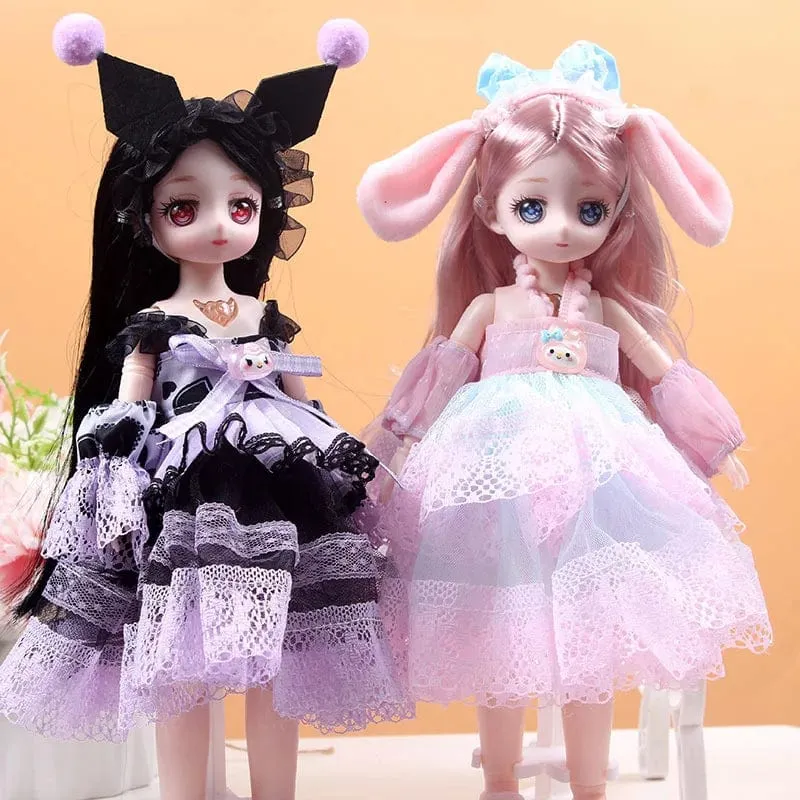 30 cm Neue 1/6 Mädchen Prinzessin Puppe Set 23 Gelenke Bewegliche 30 cm Bjd Puppe mit Kleidung Prinzessin Kleid puppen Mädchen Geburtstag Geschenk Spielzeug