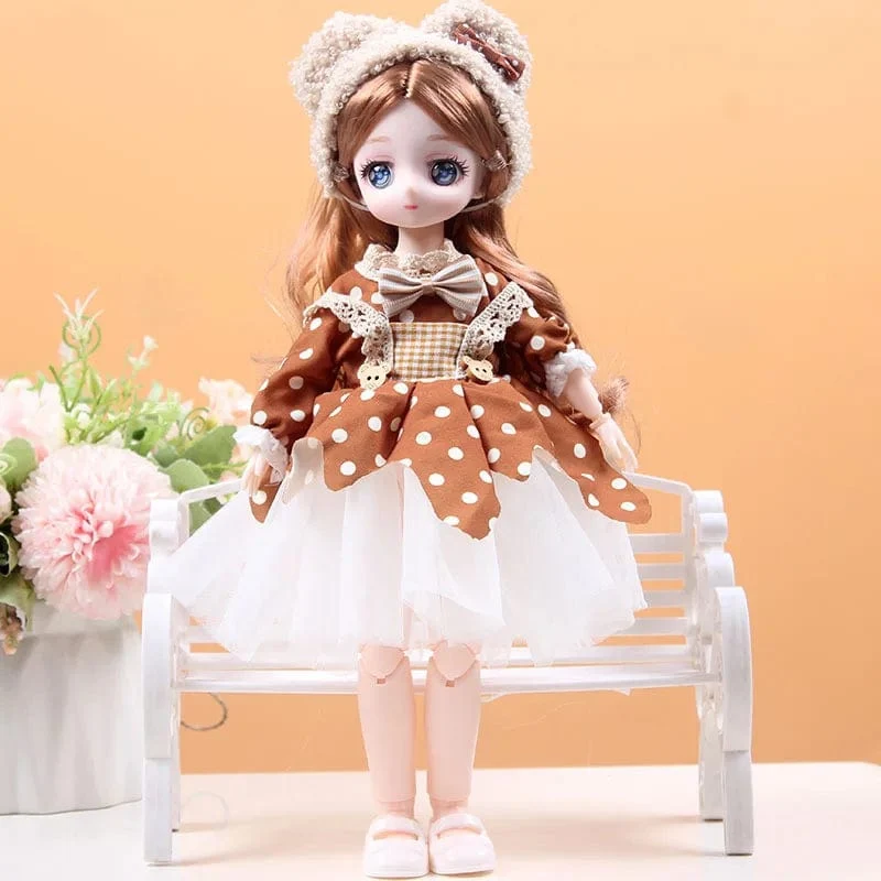 30 cm Neue 1/6 Mädchen Prinzessin Puppe Set 23 Gelenke Bewegliche 30 cm Bjd Puppe mit Kleidung Prinzessin Kleid puppen Mädchen Geburtstag Geschenk Spielzeug