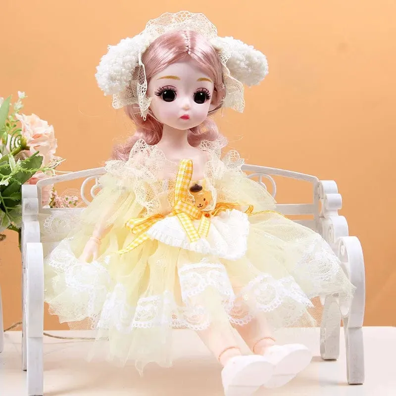 30 cm Neue 1/6 Mädchen Prinzessin Puppe Set 23 Gelenke Bewegliche 30 cm Bjd Puppe mit Kleidung Prinzessin Kleid puppen Mädchen Geburtstag Geschenk Spielzeug