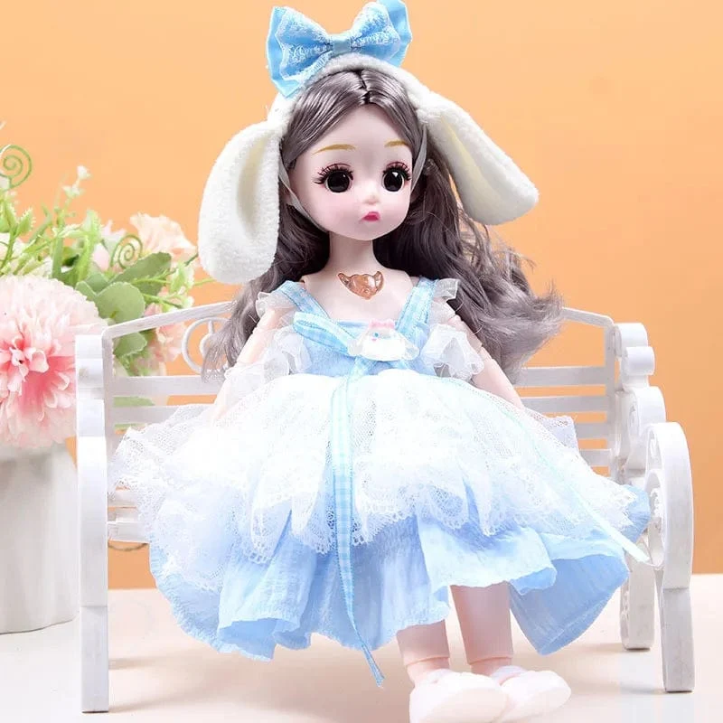 30 cm Neue 1/6 Mädchen Prinzessin Puppe Set 23 Gelenke Bewegliche 30 cm Bjd Puppe mit Kleidung Prinzessin Kleid puppen Mädchen Geburtstag Geschenk Spielzeug