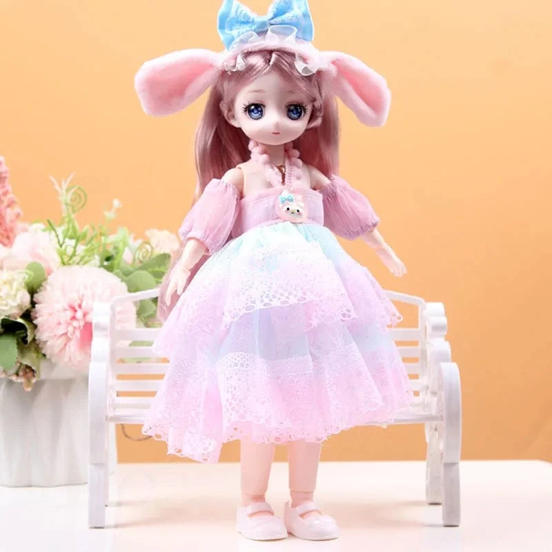 30 cm Neue 1/6 Mädchen Prinzessin Puppe Set 23 Gelenke Bewegliche 30 cm Bjd Puppe mit Kleidung Prinzessin Kleid puppen Mädchen Geburtstag Geschenk Spielzeug