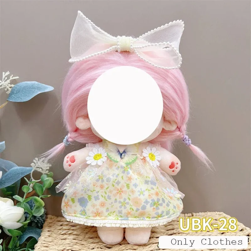 Süße Dres Jk Uniform Kleidung für 20cm Baumwolle Plüsch Lolita Dress Up Kleidung Rock Mode Casual Anzug Socken Mädchen Spielzeug Zubehör